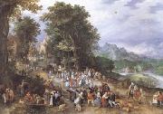 BRUEGHEL, Jan the Elder A Flemish Fair (mk25) oil painting artist